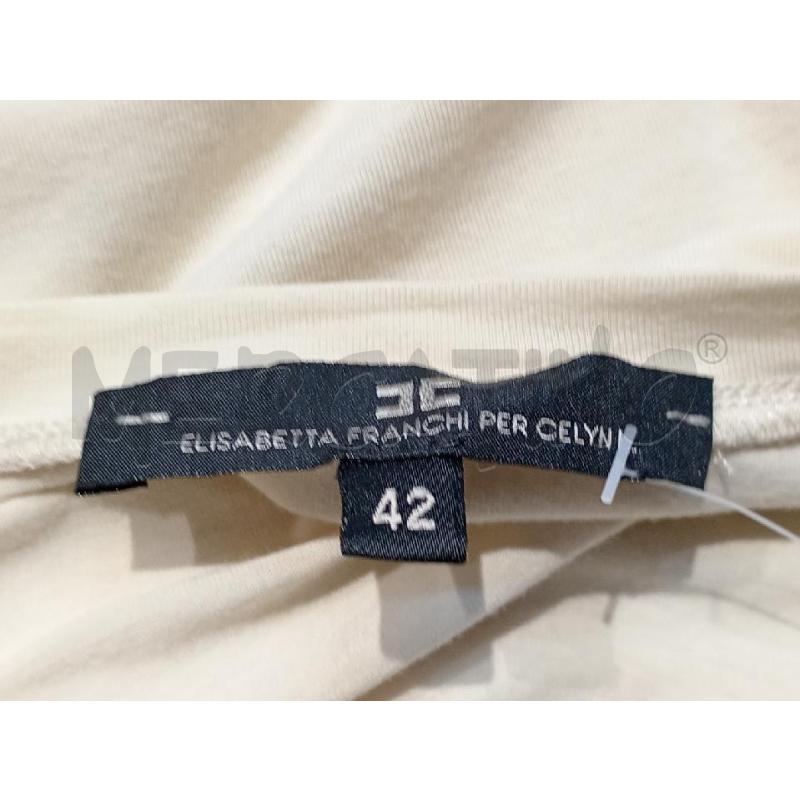 MAGLIETTA DONNA ELISABETTA FRANCHI BEIGE INSEERTO CATENELLA | Mercatino dell'Usato Moncalieri bengasi 5