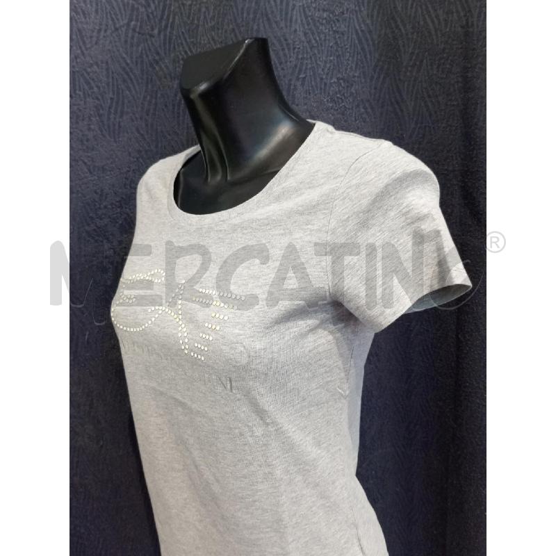 MAGLIETTA DONNA EMPORIO ARMANI GRIGIA CON PERLINE | Mercatino dell'Usato Moncalieri bengasi 3