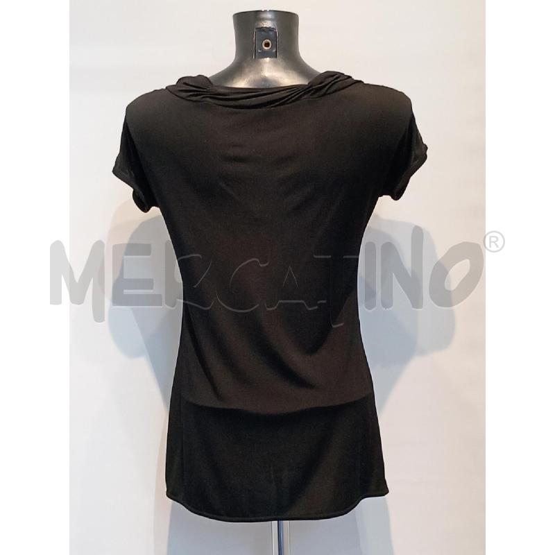 MAGLIETTA DONNA EMPORI ARMANI NERA MEZZA MANICA | Mercatino dell'Usato Moncalieri bengasi 2