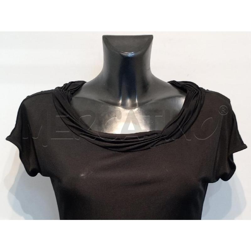 MAGLIETTA DONNA EMPORI ARMANI NERA MEZZA MANICA | Mercatino dell'Usato Moncalieri bengasi 4
