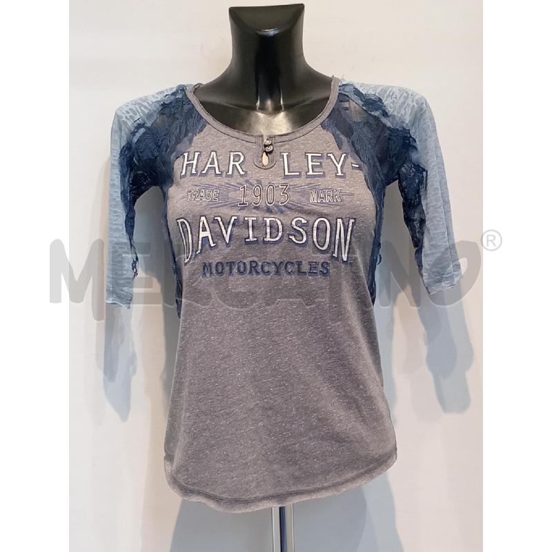 MAGLIETTA DONNA HARLEY DAVIDSON AZZURRA | Mercatino dell'Usato Moncalieri bengasi 1