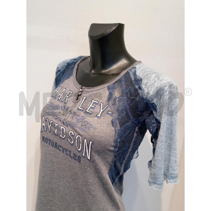 MAGLIETTA DONNA HARLEY DAVIDSON AZZURRA | Mercatino dell'Usato Moncalieri bengasi 3
