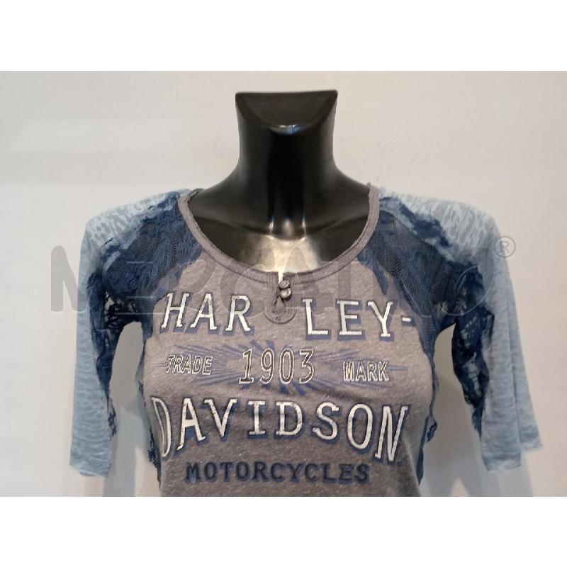 MAGLIETTA DONNA HARLEY DAVIDSON AZZURRA | Mercatino dell'Usato Moncalieri bengasi 4