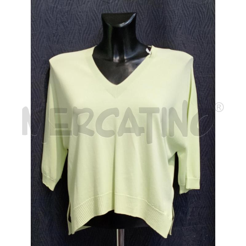 MAGLIETTA DONNA KUNAI VERDE SCOLLO V | Mercatino dell'Usato Moncalieri bengasi 1