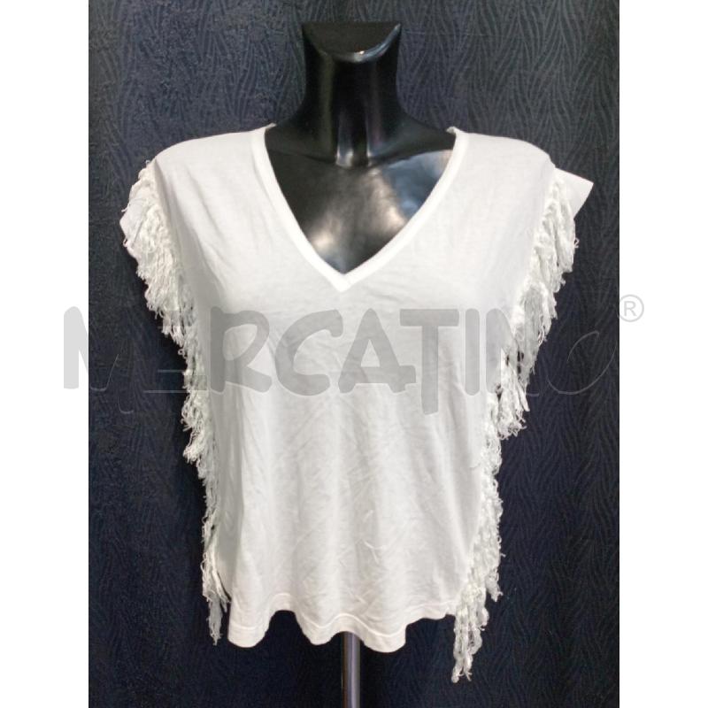 MAGLIETTA DONNA PINKO BIANCA SFRANGIATA | Mercatino dell'Usato Moncalieri bengasi 1