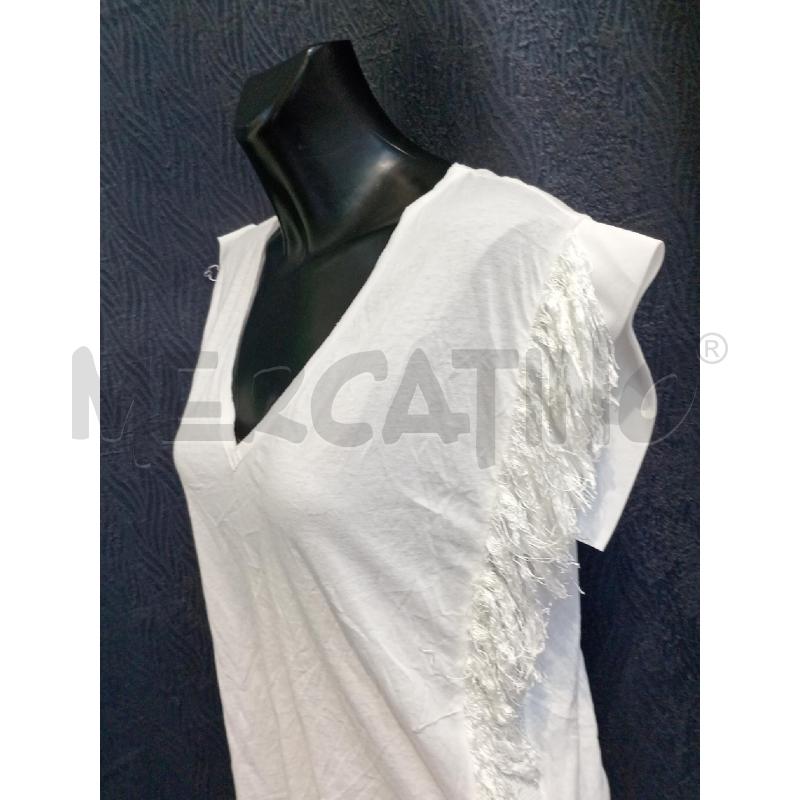 MAGLIETTA DONNA PINKO BIANCA SFRANGIATA | Mercatino dell'Usato Moncalieri bengasi 3