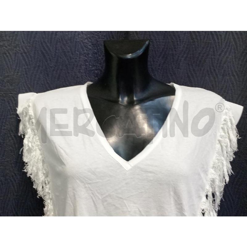 MAGLIETTA DONNA PINKO BIANCA SFRANGIATA | Mercatino dell'Usato Moncalieri bengasi 4