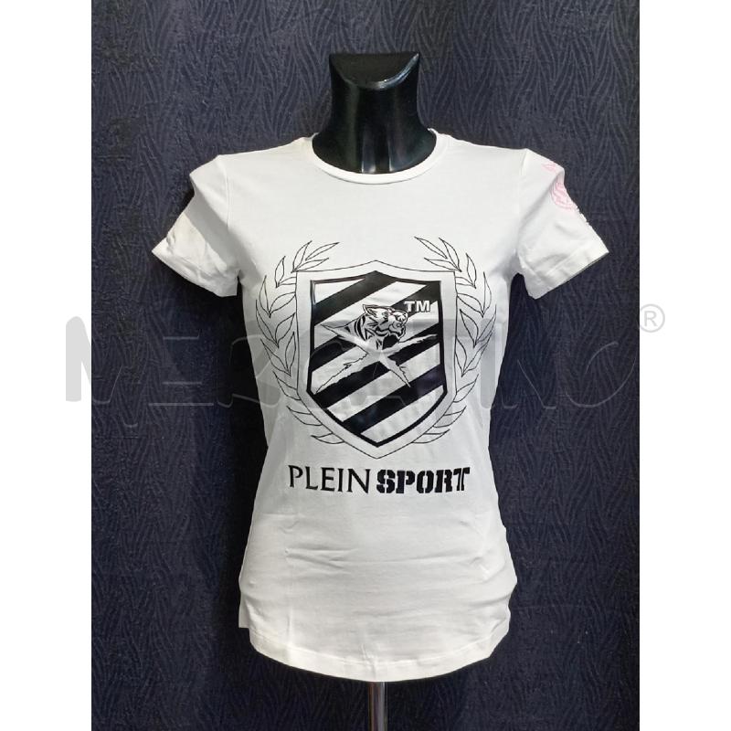 MAGLIETTA DONNA PLEIN SPORT BIANCA | Mercatino dell'Usato Moncalieri bengasi 1