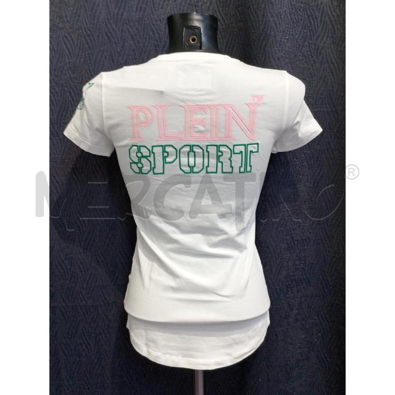 MAGLIETTA DONNA PLEIN SPORT BIANCA | Mercatino dell'Usato Moncalieri bengasi 2