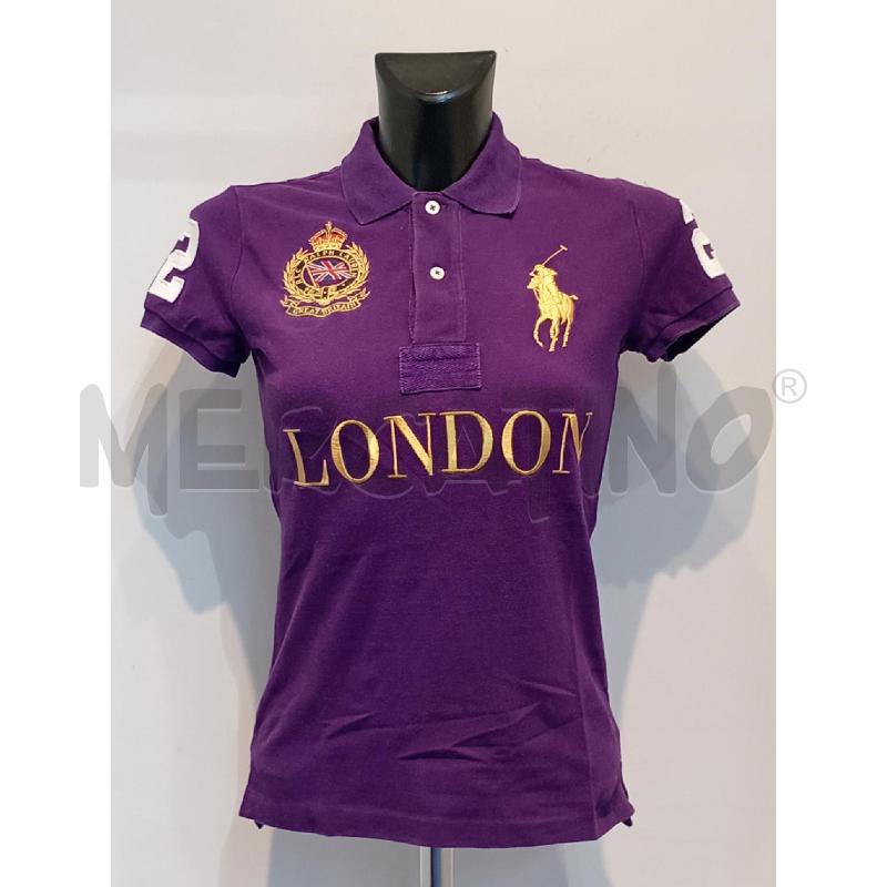 MAGLIETTA DONNA POLO RALPH LAUREN VIOLA | Mercatino dell'Usato Moncalieri bengasi 1