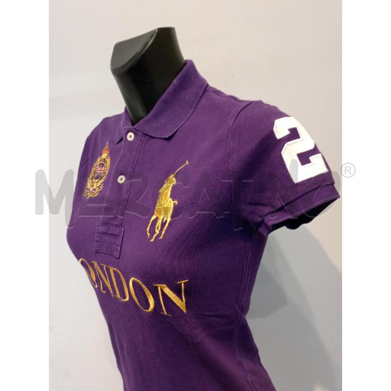 MAGLIETTA DONNA POLO RALPH LAUREN VIOLA | Mercatino dell'Usato Moncalieri bengasi 3