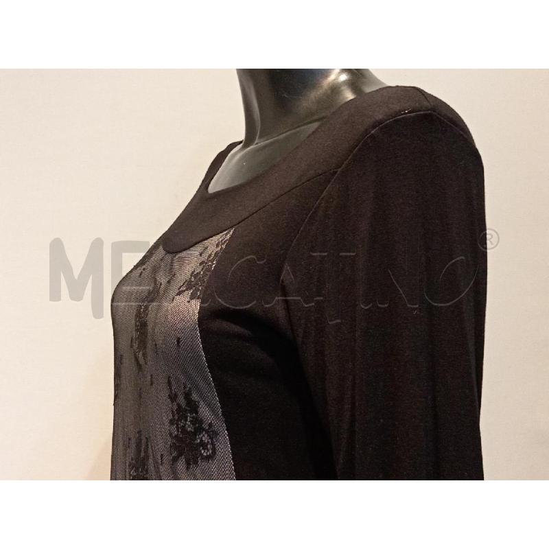 MAGLIETTA DONNA PRIMA CLASSE NERA CON PIZZO DAVANTI | Mercatino dell'Usato Moncalieri bengasi 2