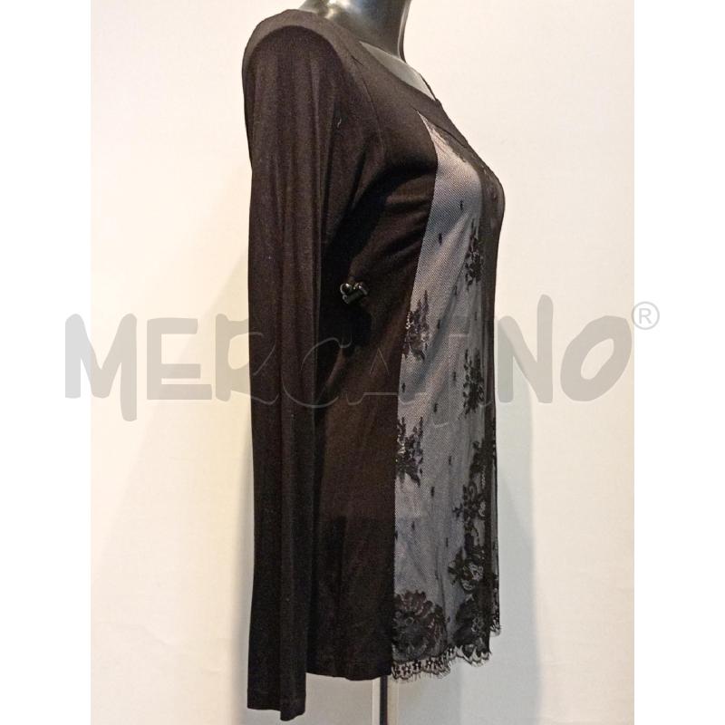 MAGLIETTA DONNA PRIMA CLASSE NERA CON PIZZO DAVANTI | Mercatino dell'Usato Moncalieri bengasi 4