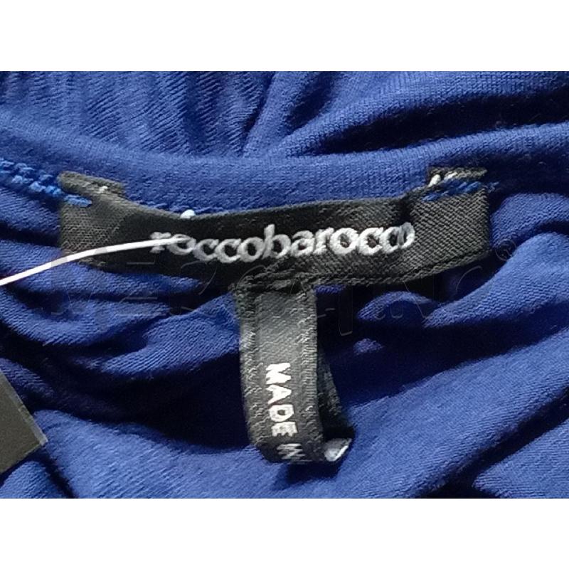 MAGLIETTA DONNA ROCCO BAROCCO BLU  CON FIOCCHETTO DORATO | Mercatino dell'Usato Moncalieri bengasi 5