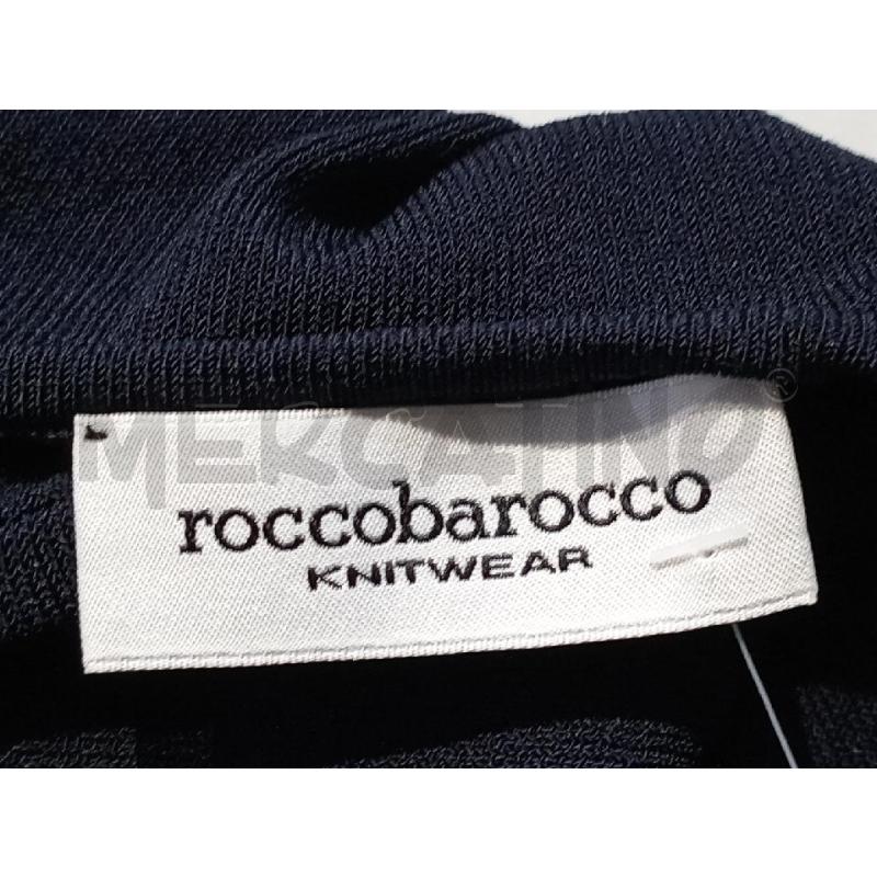 MAGLIETTA DONNA ROCCO BAROCCO NERA STAMPA DORATA  | Mercatino dell'Usato Moncalieri bengasi 5