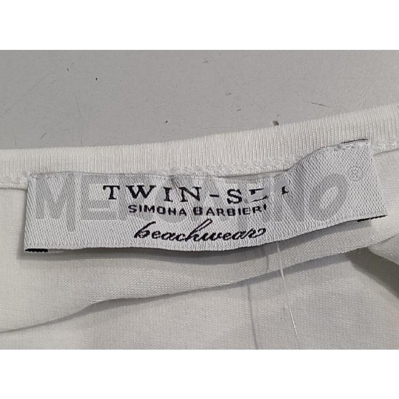 MAGLIETTA DONNA TWIN SET BIANCA CON CAGNOLINI | Mercatino dell'Usato Moncalieri bengasi 5
