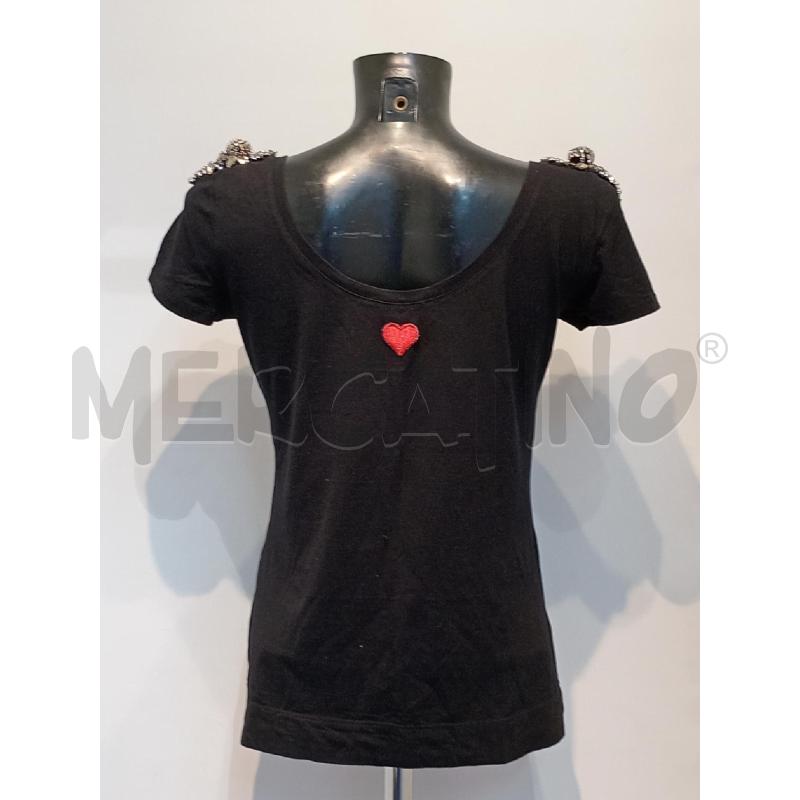 MAGLIETTA DONNA TWIN SET NERA CON PARTICOLARE SPALLA | Mercatino dell'Usato Moncalieri bengasi 2