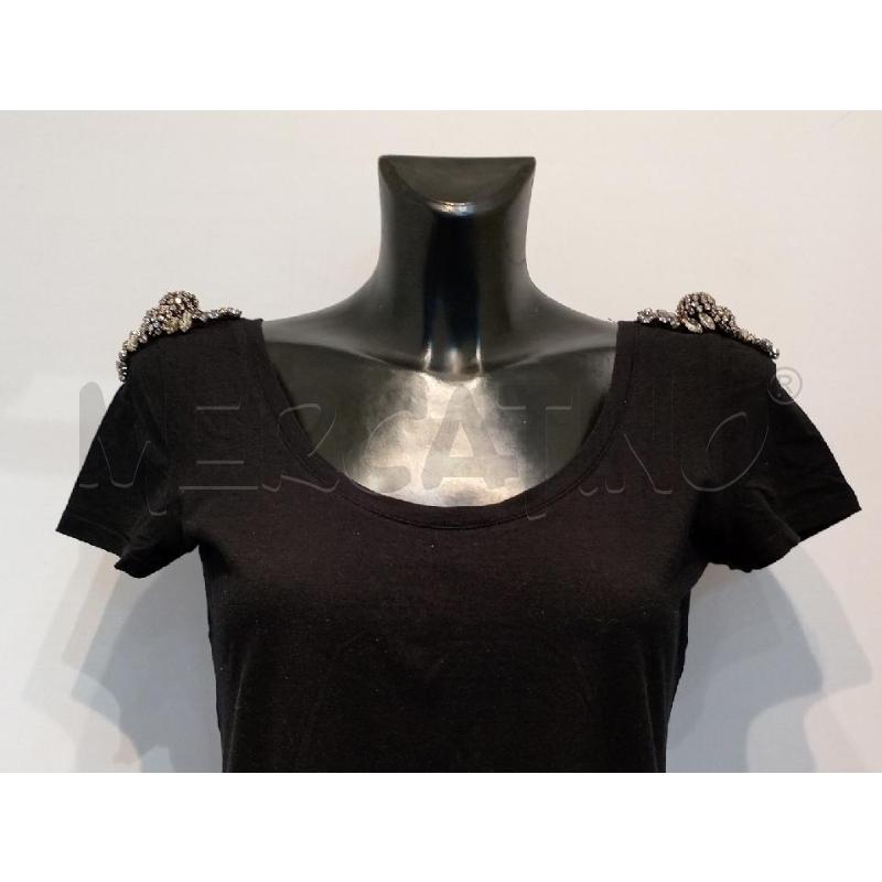 MAGLIETTA DONNA TWIN SET NERA CON PARTICOLARE SPALLA | Mercatino dell'Usato Moncalieri bengasi 3