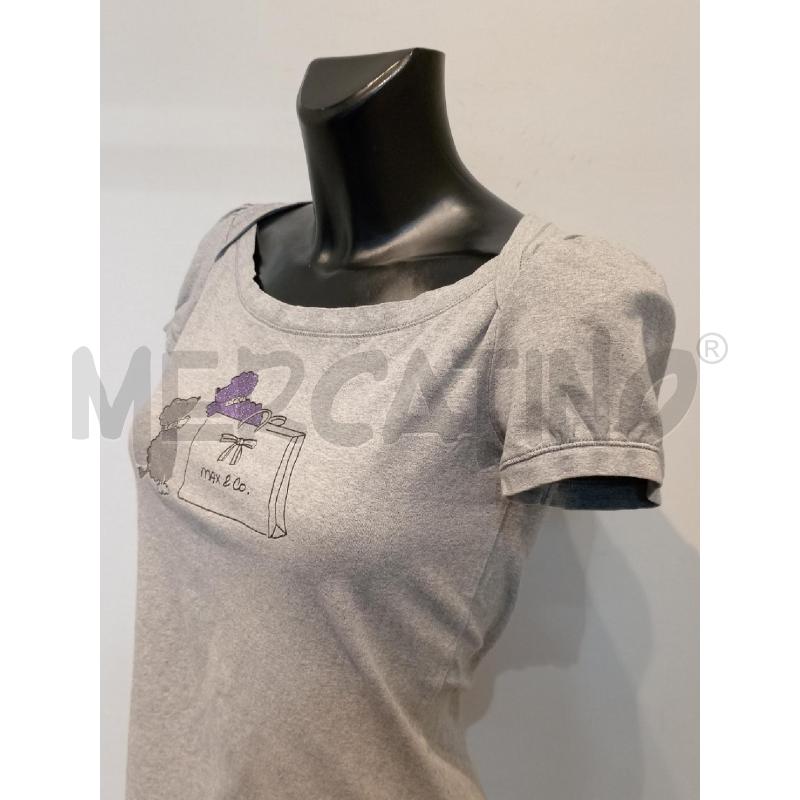 MAGLIETTA DONNA & CO GRIGIA CON CAGNOLINO DAVANTI | Mercatino dell'Usato Moncalieri bengasi 3