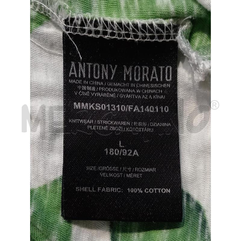 MAGLIETTA UOMO ANTONY MORATO BIANCA FOGLIE | Mercatino dell'Usato Moncalieri bengasi 5