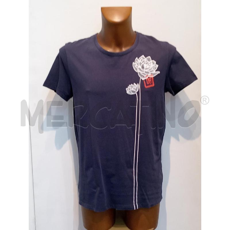 MAGLIETTA UOMO BIKKEMBERG BLU CON FIORE | Mercatino dell'Usato Moncalieri bengasi 1