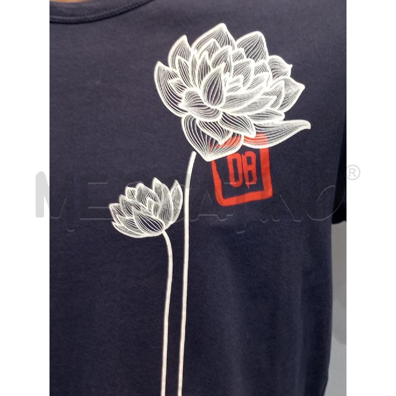 MAGLIETTA UOMO BIKKEMBERG BLU CON FIORE | Mercatino dell'Usato Moncalieri bengasi 4