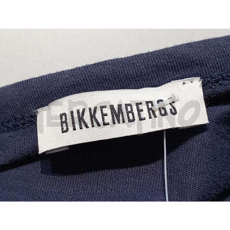 MAGLIETTA UOMO BIKKEMBERG BLU CON FIORE | Mercatino dell'Usato Moncalieri bengasi 5