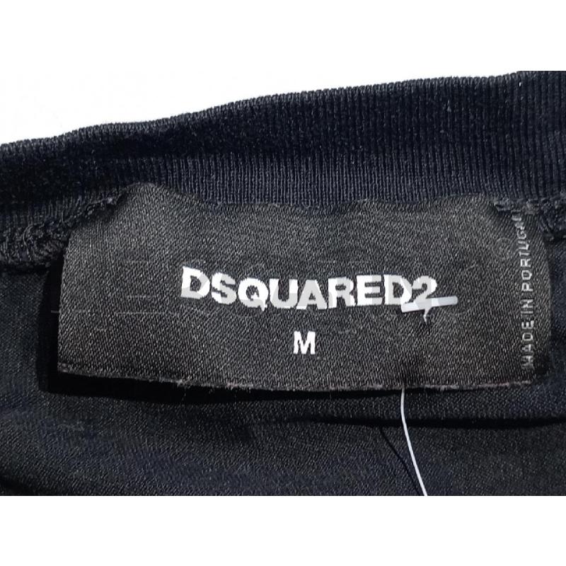MAGLIETTA UOMO DSQUARED NERA LOGO DAVANTI | Mercatino dell'Usato Moncalieri bengasi 5