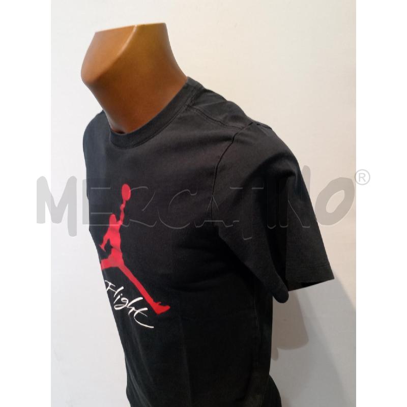 MAGLIETTA UOMO JORDAN NERA LOGO ROSSO DAVANTI | Mercatino dell'Usato Moncalieri bengasi 2