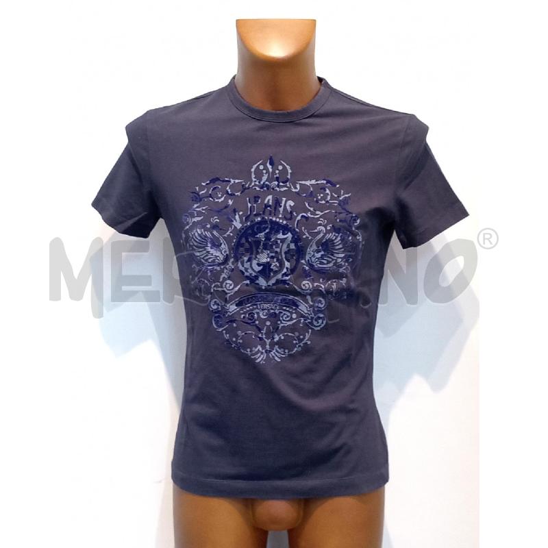 MAGLIETTA UOMO VERSACE JEANS BLU CON STAMPA DAVANTI | Mercatino dell'Usato Moncalieri bengasi 1