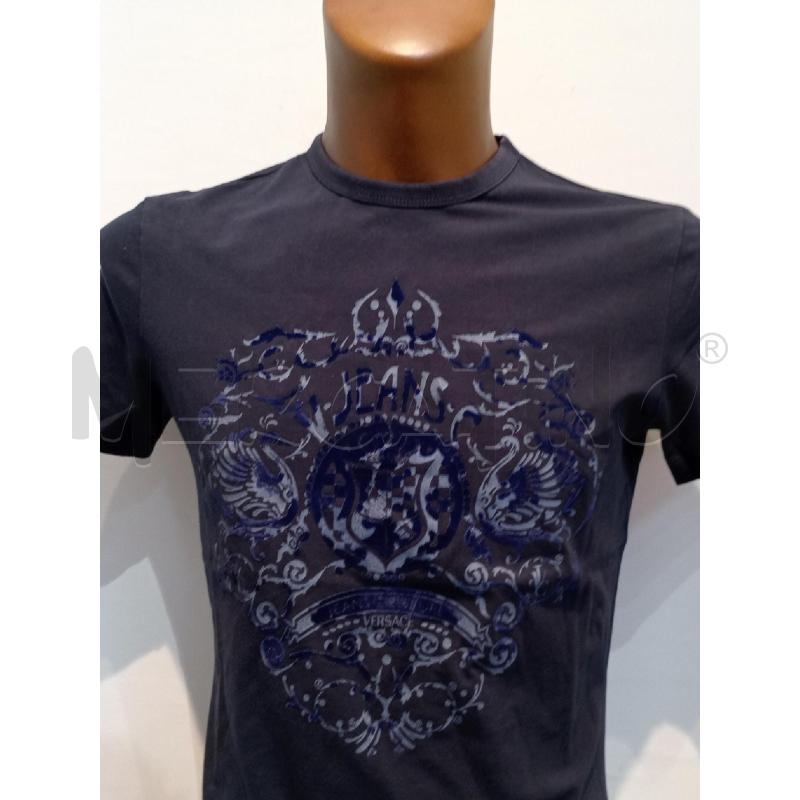 MAGLIETTA UOMO VERSACE JEANS BLU CON STAMPA DAVANTI | Mercatino dell'Usato Moncalieri bengasi 3
