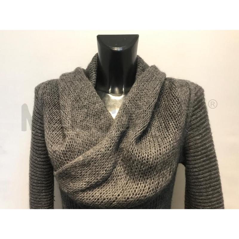 MAGLIONE DONNA ARMANI JEANS GRIGIO CON COLLO SPALLA  | Mercatino dell'Usato Moncalieri bengasi 3