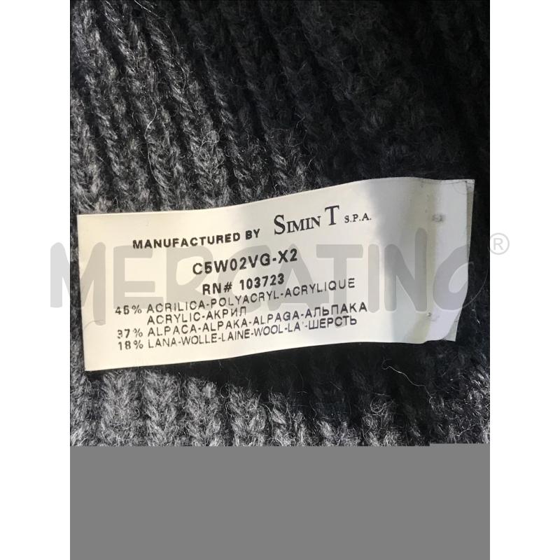 MAGLIONE DONNA ARMANI JEANS GRIGIO CON COLLO SPALLA  | Mercatino dell'Usato Moncalieri bengasi 4