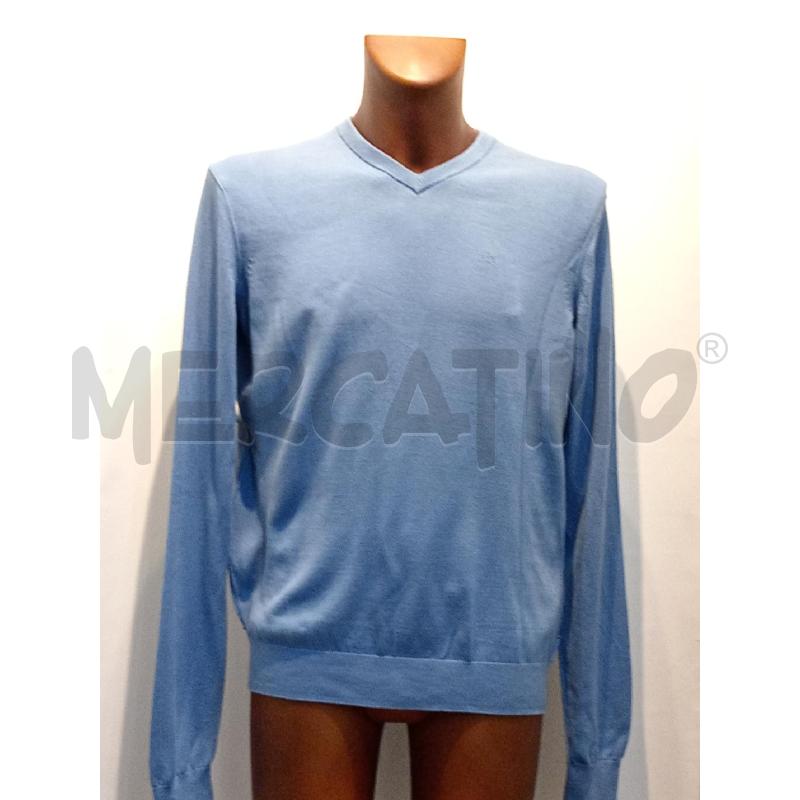 MAGLIONE UOMO ARMANI EXCHANGE AZZURRO SCOLLO V | Mercatino dell'Usato Moncalieri bengasi 1