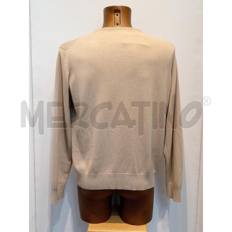 MAGLIONE UOMO BURBERRY BEIGE GIROCOLLO  | Mercatino dell'Usato Moncalieri bengasi 2