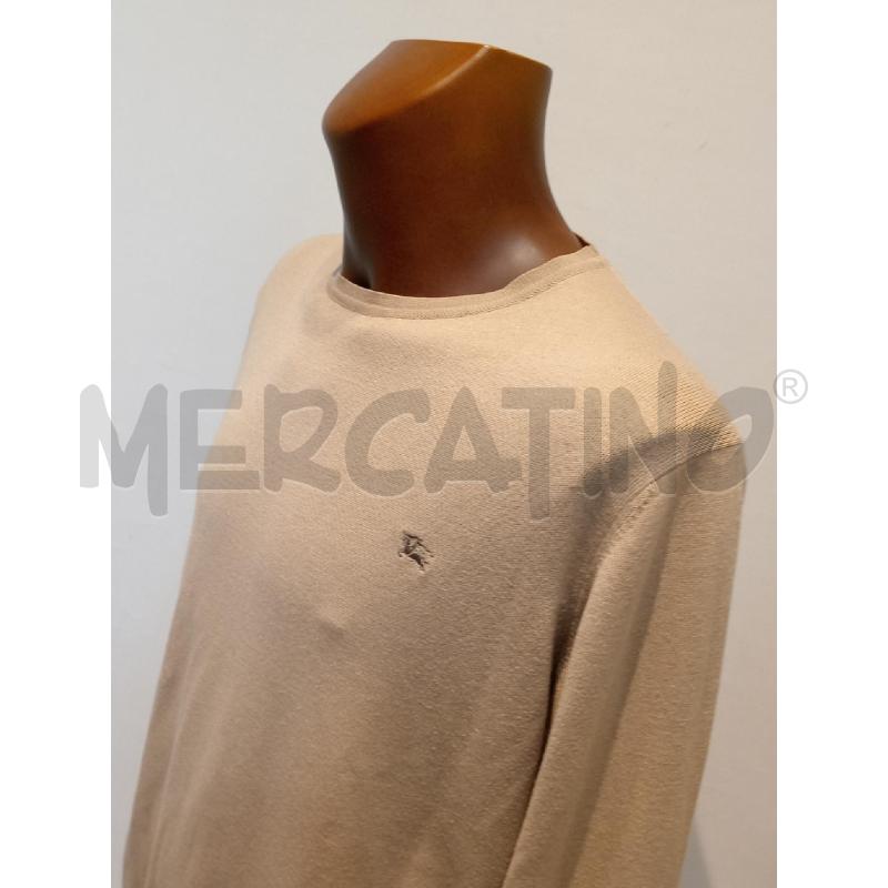 MAGLIONE UOMO BURBERRY BEIGE GIROCOLLO  | Mercatino dell'Usato Moncalieri bengasi 4