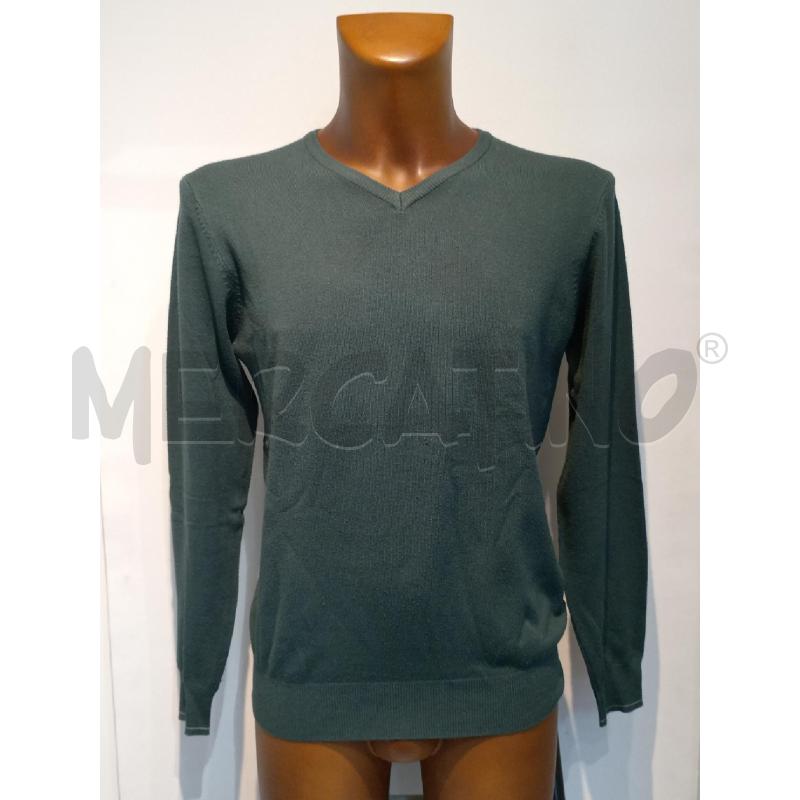 MAGLIONE UOMO COVERI VERDE COLLO V  | Mercatino dell'Usato Moncalieri bengasi 1