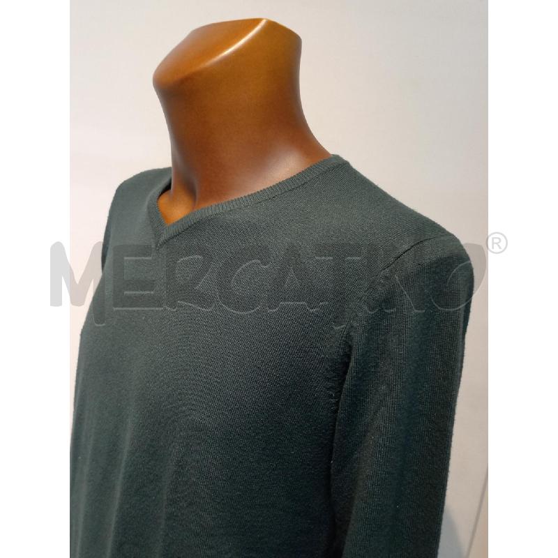 MAGLIONE UOMO COVERI VERDE COLLO V  | Mercatino dell'Usato Moncalieri bengasi 4