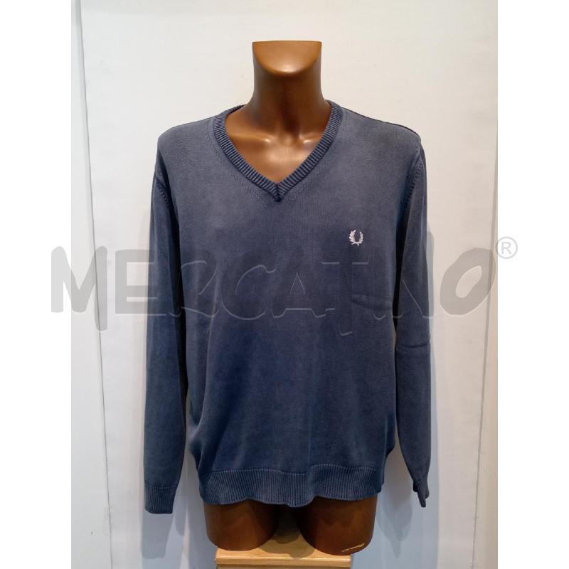 MAGLIONE UOMO FRED PERRY BLU  | Mercatino dell'Usato Moncalieri bengasi 1