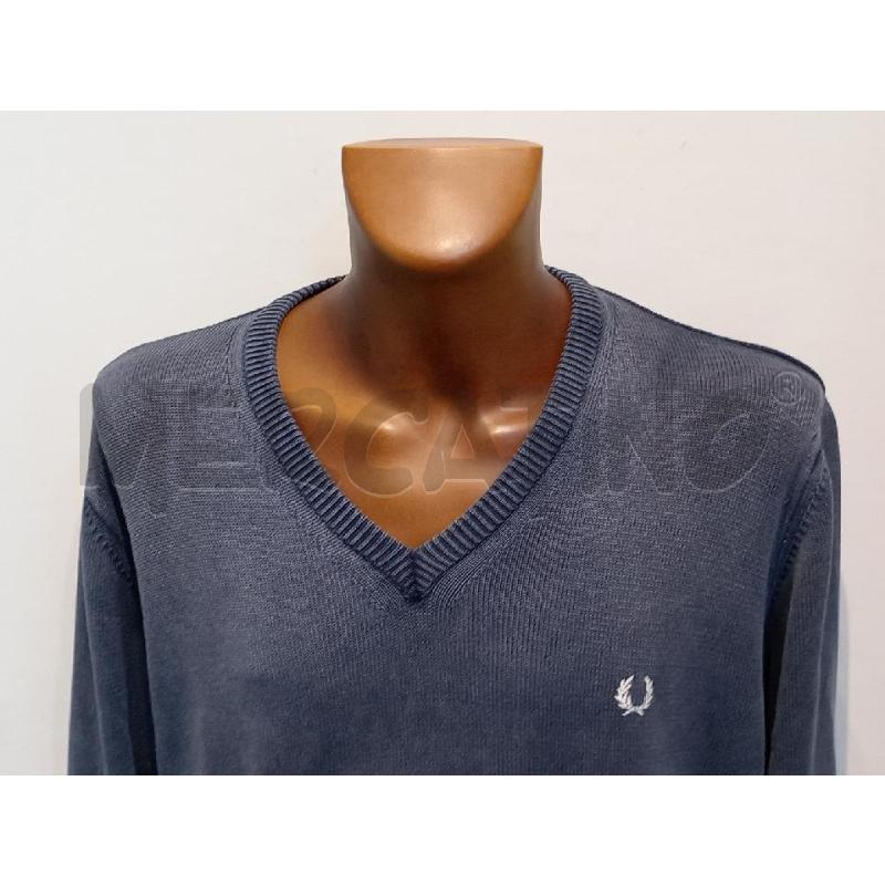 MAGLIONE UOMO FRED PERRY BLU  | Mercatino dell'Usato Moncalieri bengasi 3