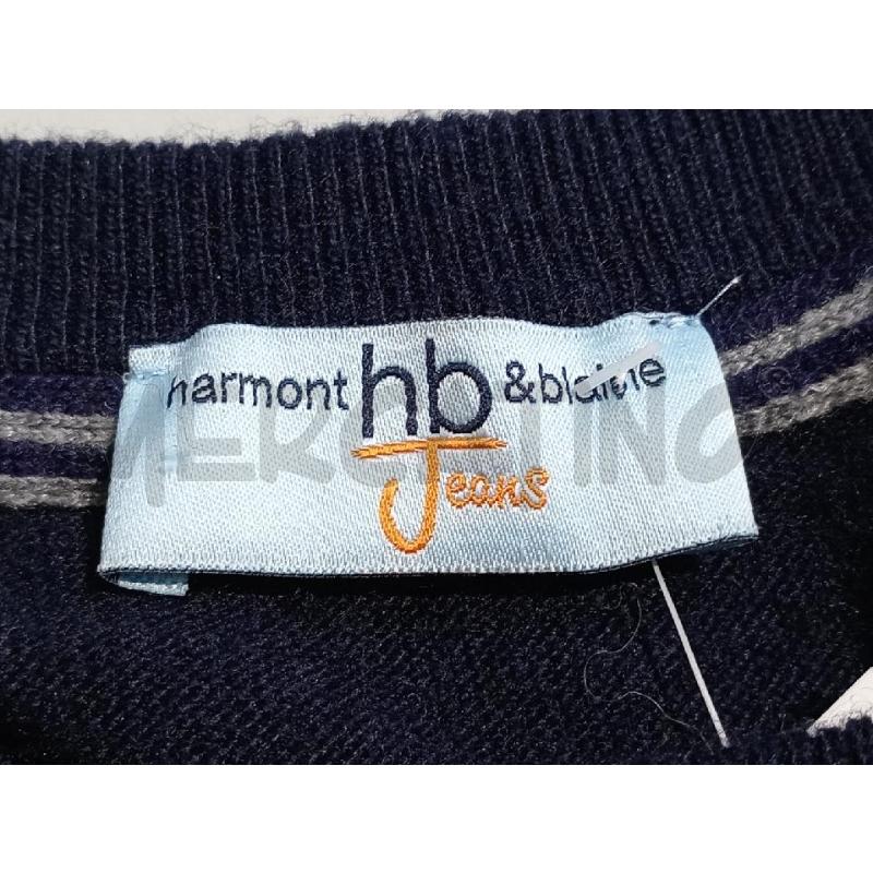MAGLIONE UOMO HARMONT&BLAINE BLU GIROCOLLO  | Mercatino dell'Usato Moncalieri bengasi 5