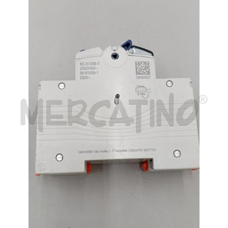 MAGNETOTERMICO GEWISS GW94227 - DIFFERENZIALE MAGNETOTERMICO 2P C16 0.03A A | Mercatino dell'Usato Moncalieri bengasi 4