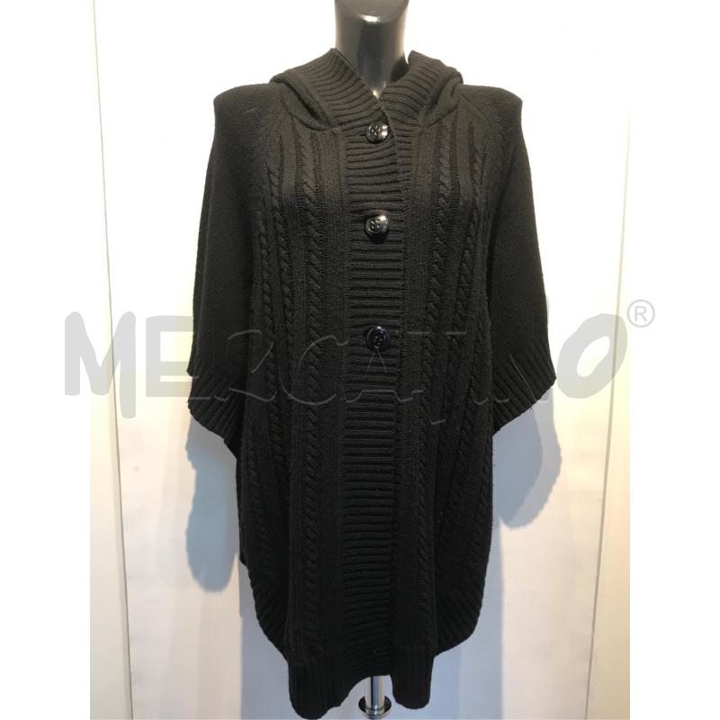 MANTELLA DONNA KRIZIA NERA CAPPUCCIO A PIPISTRELLO  | Mercatino dell'Usato Moncalieri bengasi 1