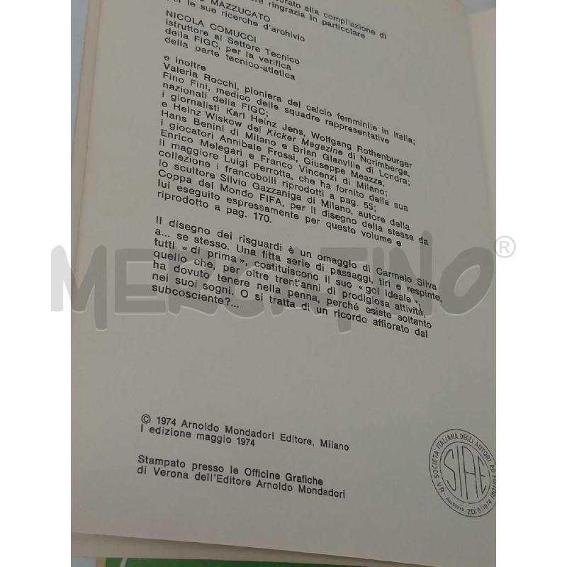 MANUALE DEL GOL VEZIO MELEGARI MONDADORI I EDIZIONE 1974 | Mercatino dell'Usato Moncalieri bengasi 3