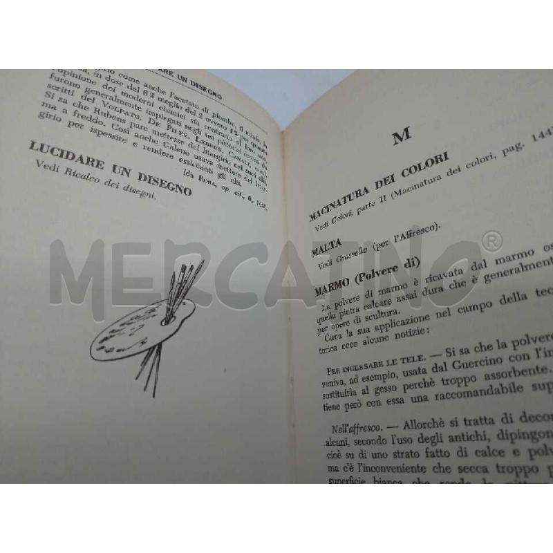 MANUALE PRATICO DI TECNICA PITTORICA HOEPLI 1975 | Mercatino dell'Usato Moncalieri bengasi 4