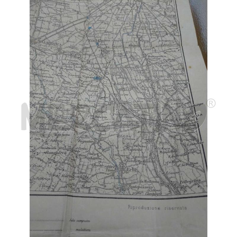 MAPPA TOPOGRAFICA GRANDI MANOVRE 1897 2 PERIODO SCALA 1:75000 ISTITUTO GEOGRAFICO MILITARE  | Mercatino dell'Usato Moncalieri bengasi 5