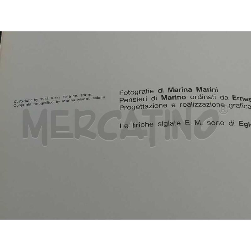 MARINO MARINI BIOGRAFIA PER IMMAGINI DI MARINA EDITRICE ALBRA 1972 | Mercatino dell'Usato Moncalieri bengasi 3