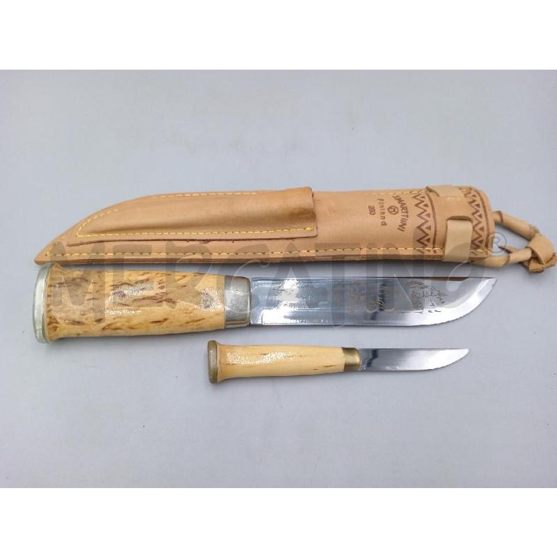 MARTTIINI LAPINLEUKU NORDICO LEGNO DI BETULLA MADE IN FINLAND CM 27 LAMA CM 16 CON COLTELLINO CM 15  | Mercatino dell'Usato Moncalieri bengasi 1