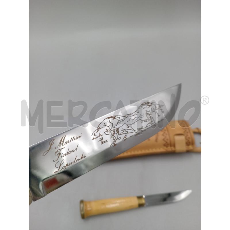 MARTTIINI LAPINLEUKU NORDICO LEGNO DI BETULLA MADE IN FINLAND CM 27 LAMA CM 16 CON COLTELLINO CM 15  | Mercatino dell'Usato Moncalieri bengasi 2
