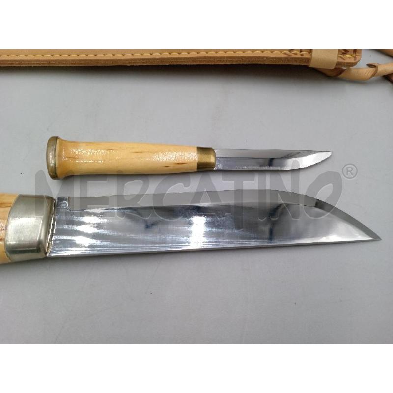 MARTTIINI LAPINLEUKU NORDICO LEGNO DI BETULLA MADE IN FINLAND CM 27 LAMA CM 16 CON COLTELLINO CM 15  | Mercatino dell'Usato Moncalieri bengasi 3